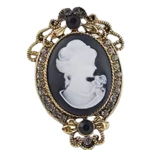 Antique Style Vintage Style Gold Cameo Brooch Pin | NWOT